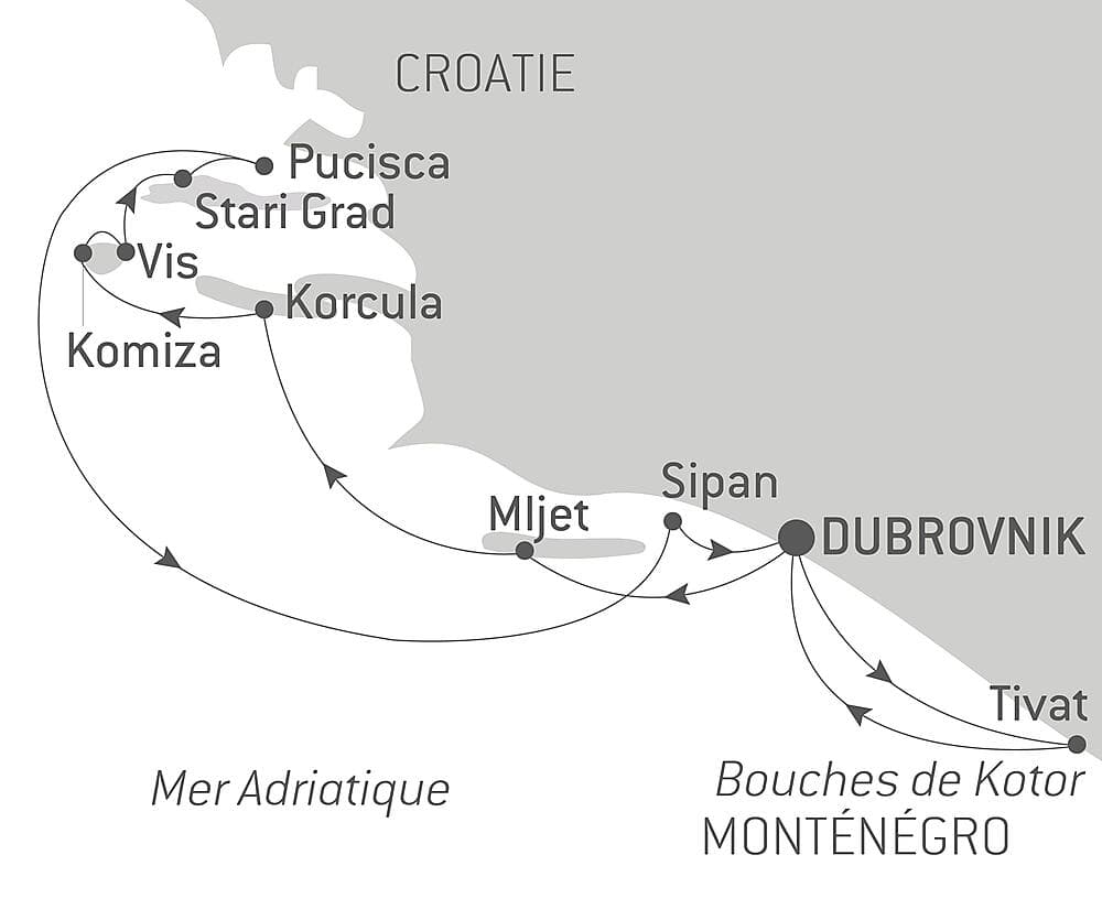 La Croatie, sous les voiles du Ponant