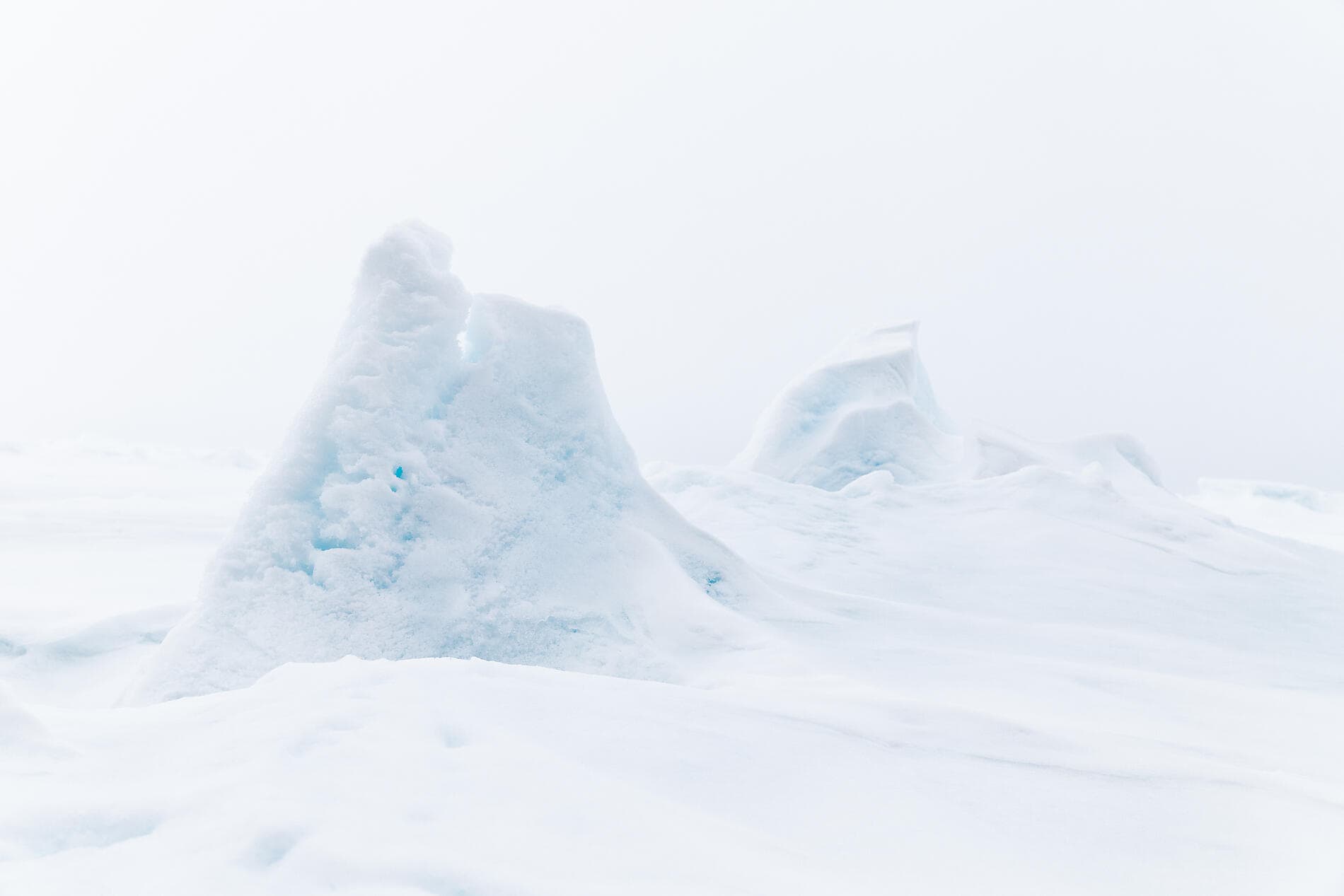 Le pôle Nord géographique et côte est du Groenland 