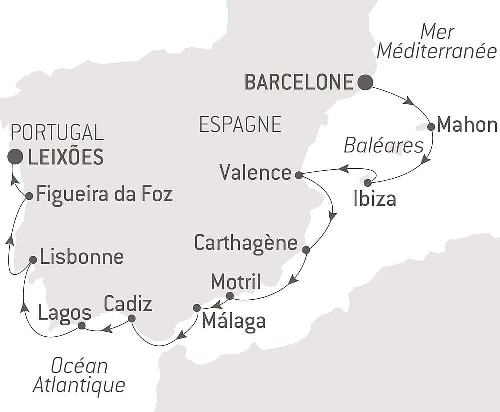 Joyaux insulaires et rivages ibériques