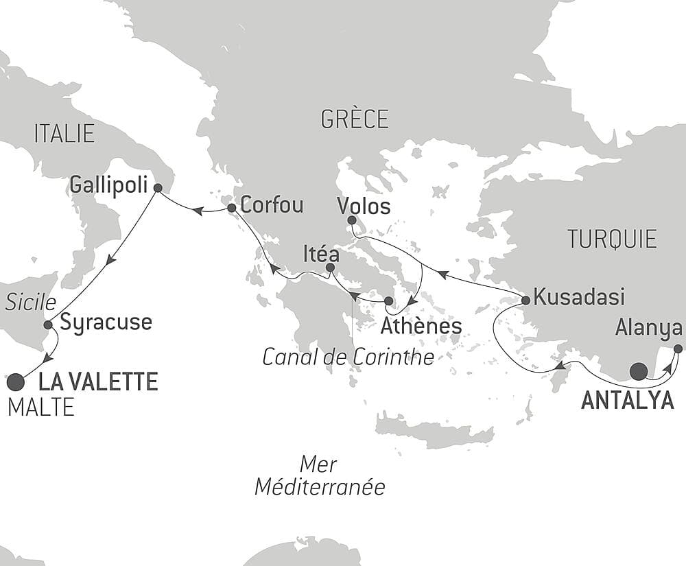 Croisière de la fidélité - La Méditerranée : empreintes des grandes civilisations