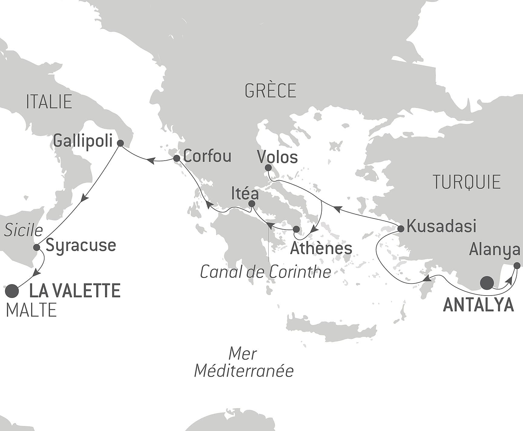 Croisière de la fidélité - La Méditerranée : empreintes des grandes civilisations