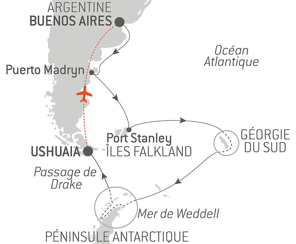 Voyage en terres australes et péninsule Valdés