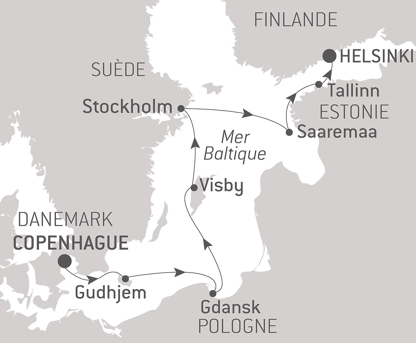 Capitales et villes emblématiques de la Baltique
