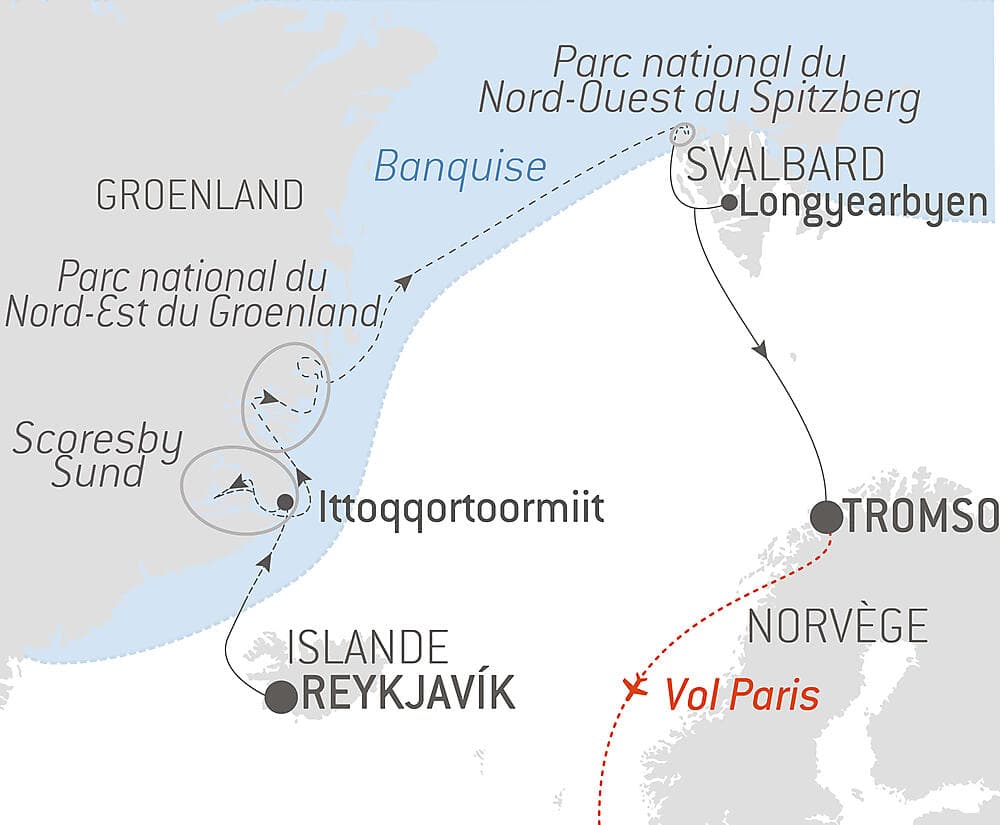 Odyssée polaire entre Nord-Est du Groenland et Spitzberg