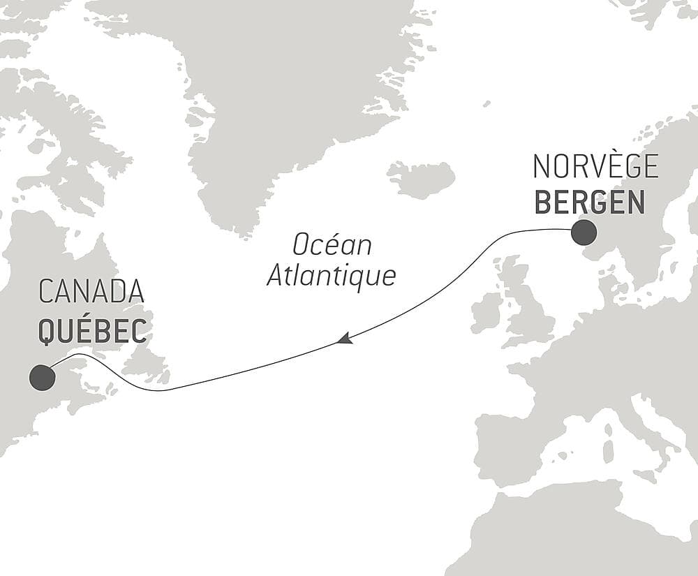 Voyage en mer : Bergen - Québec null