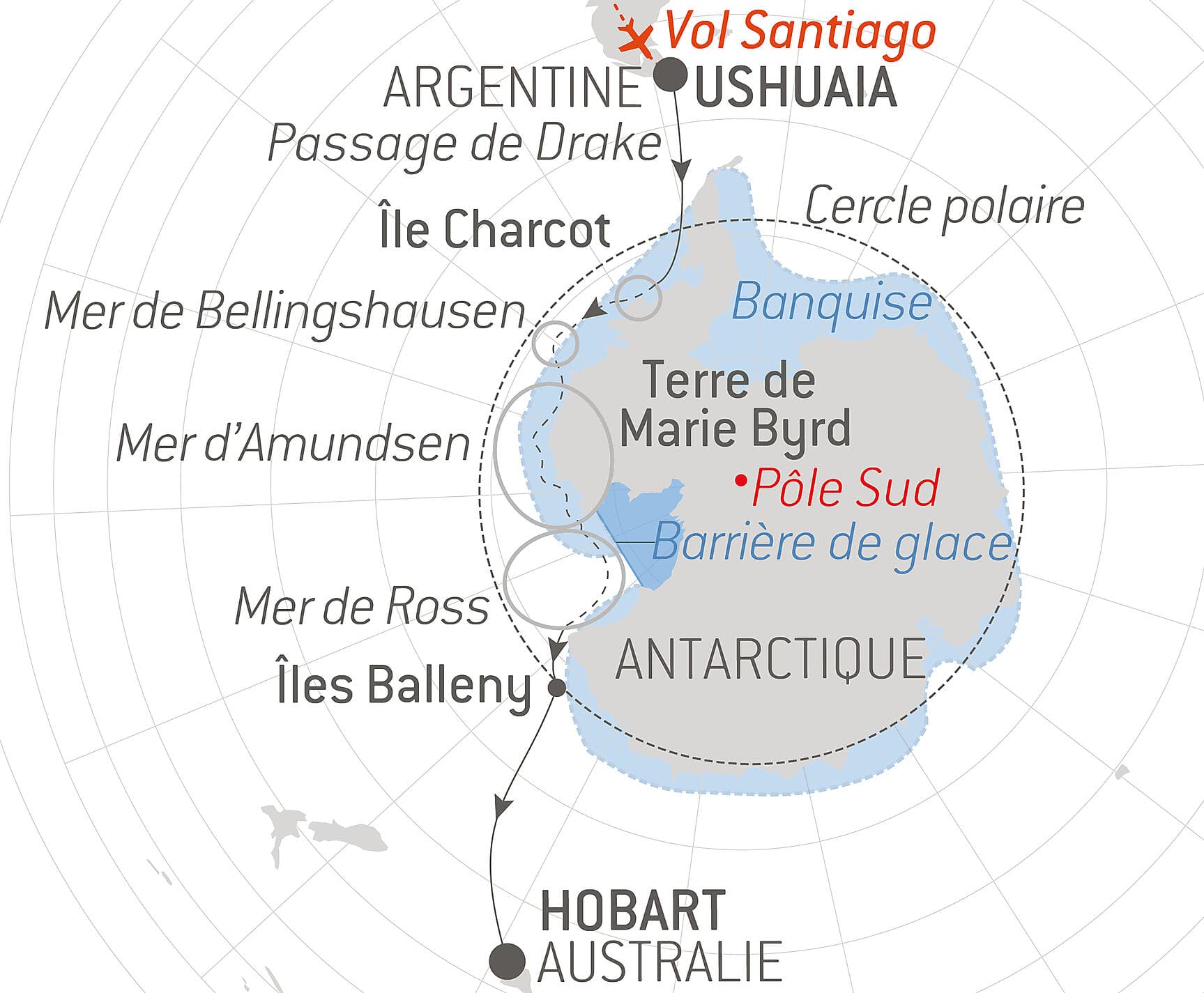 Entre deux continents, terres inexplorées d’Antarctique