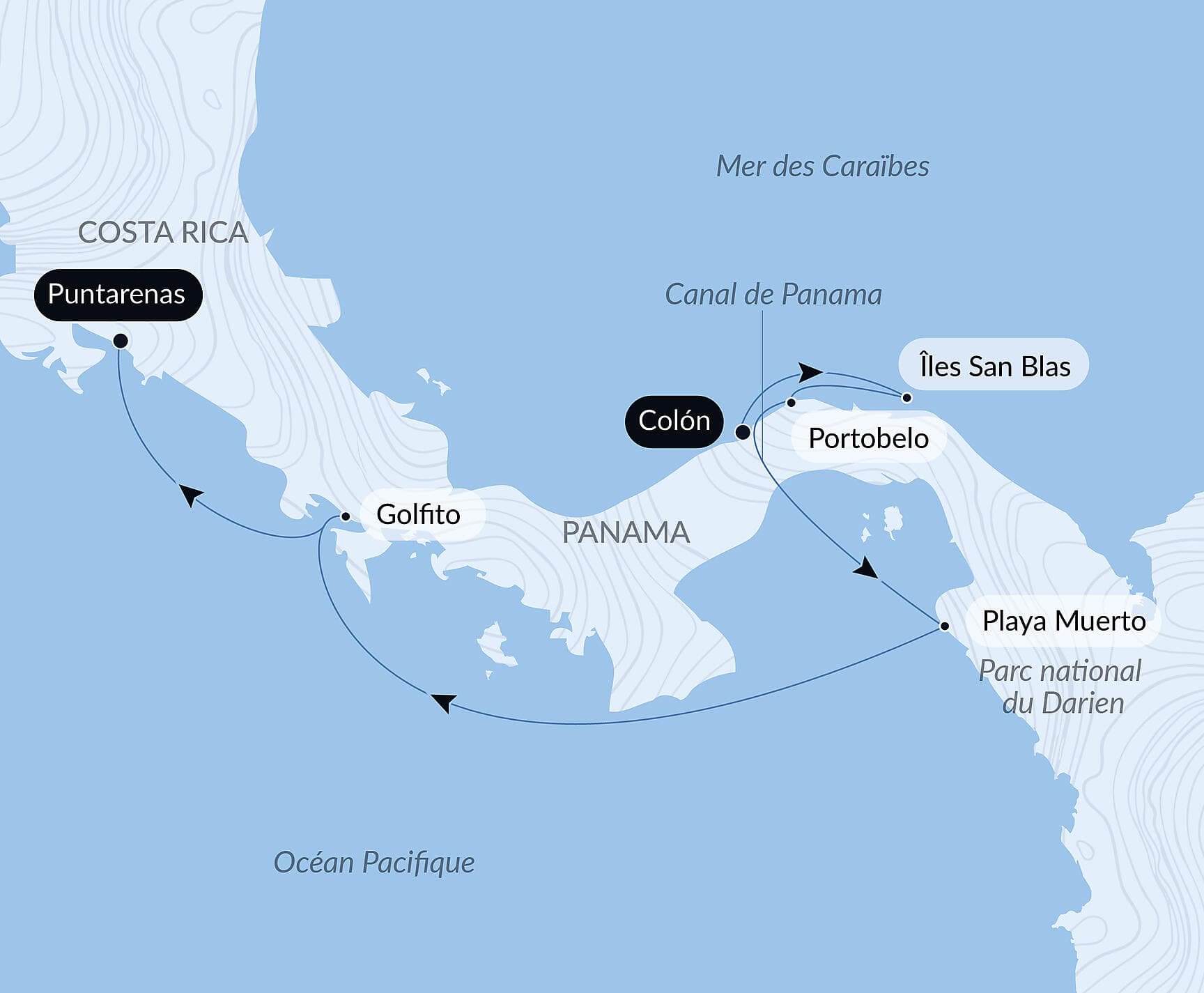 Canal de Panama et joyaux d’Amérique centrale