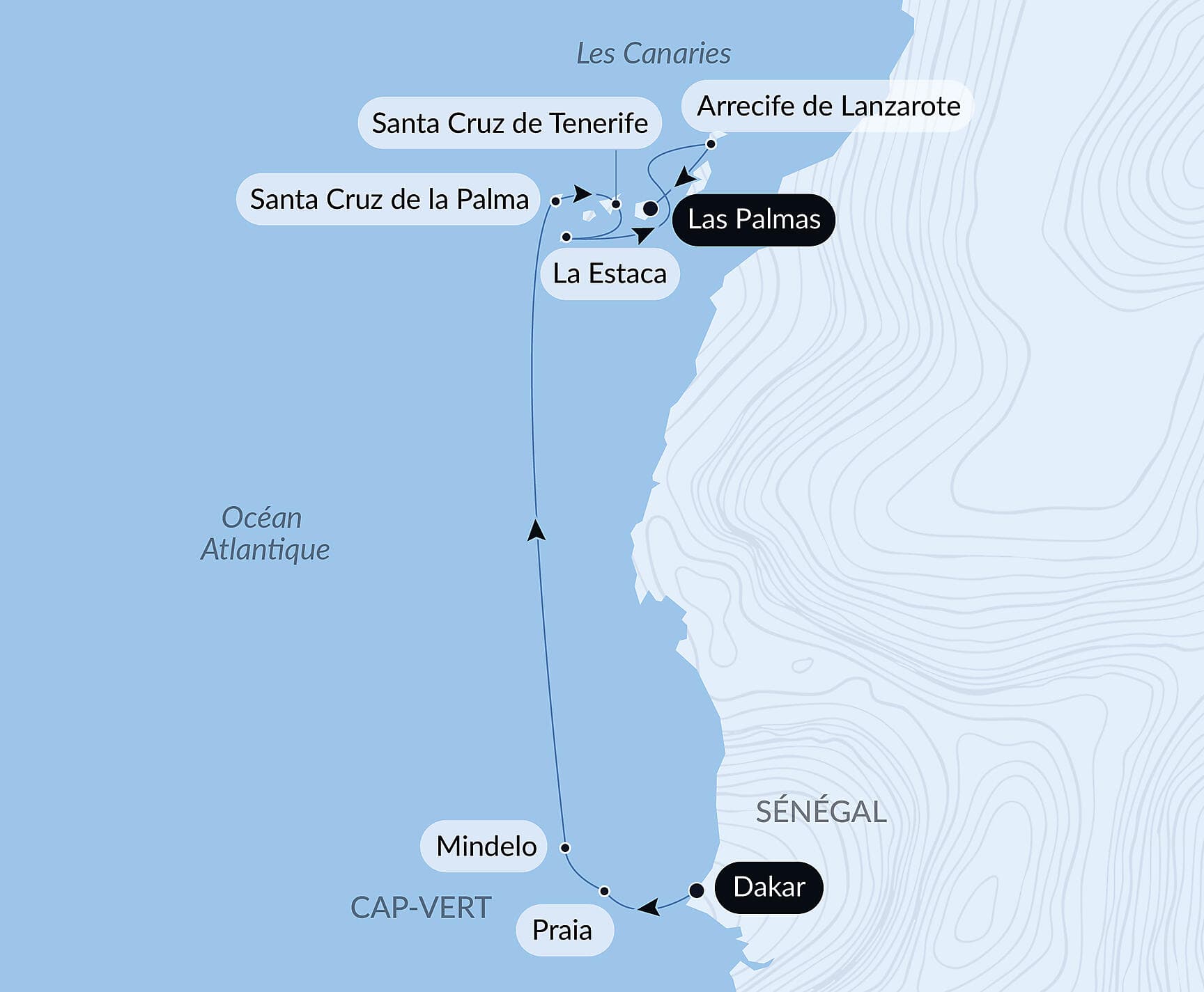 Entre volcans et océan, du Cap Vert aux Canaries