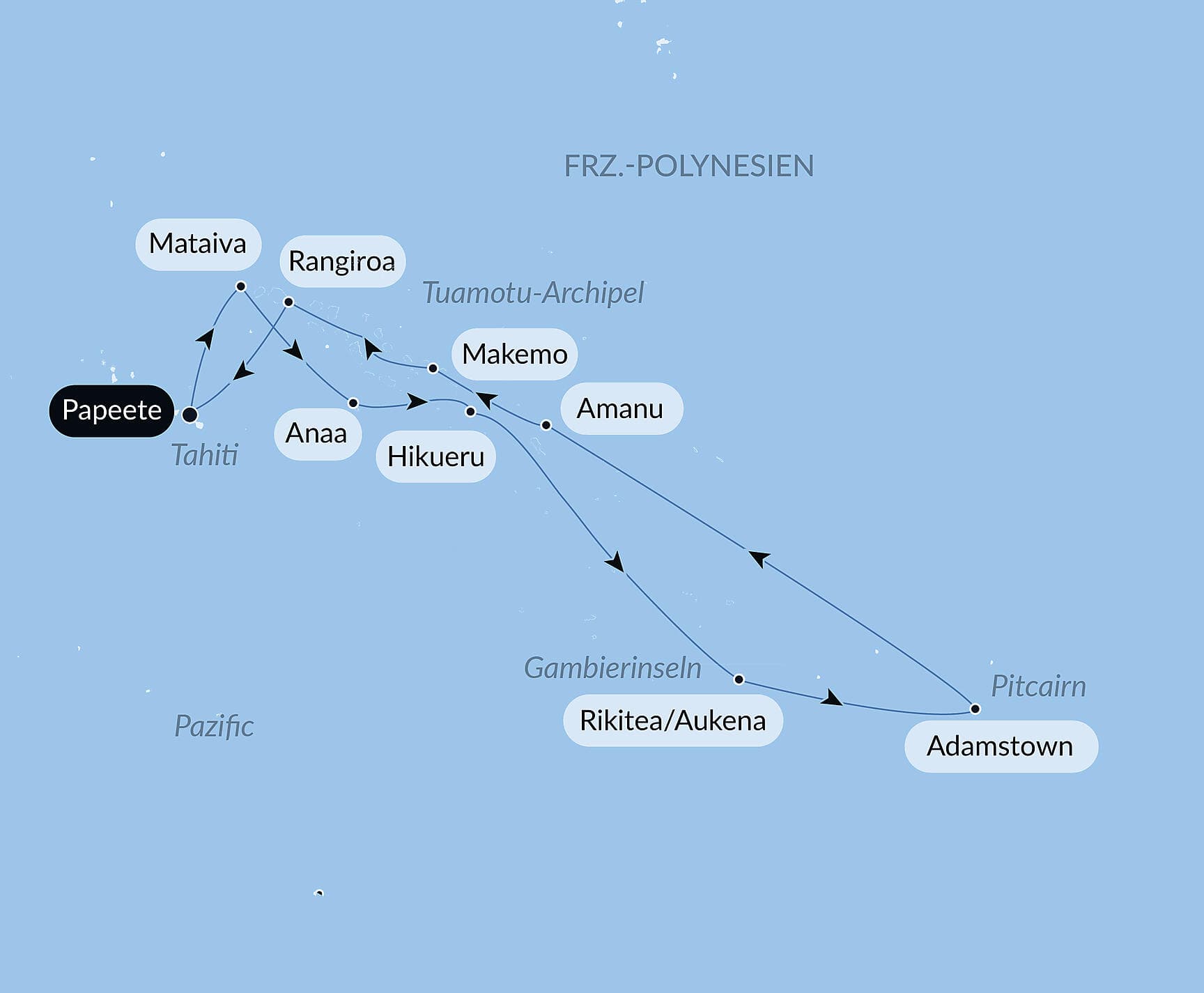 Polynésie française et île Pitcairn