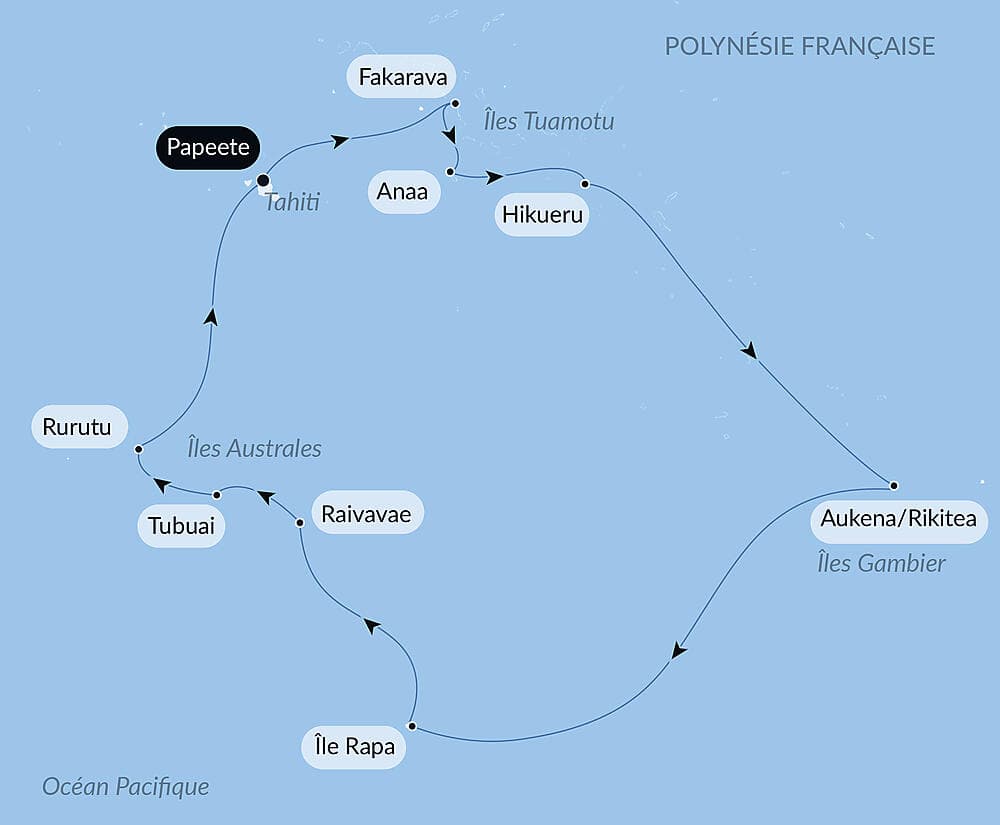 Polynésie secrète : des îles de la Société aux îles Australes