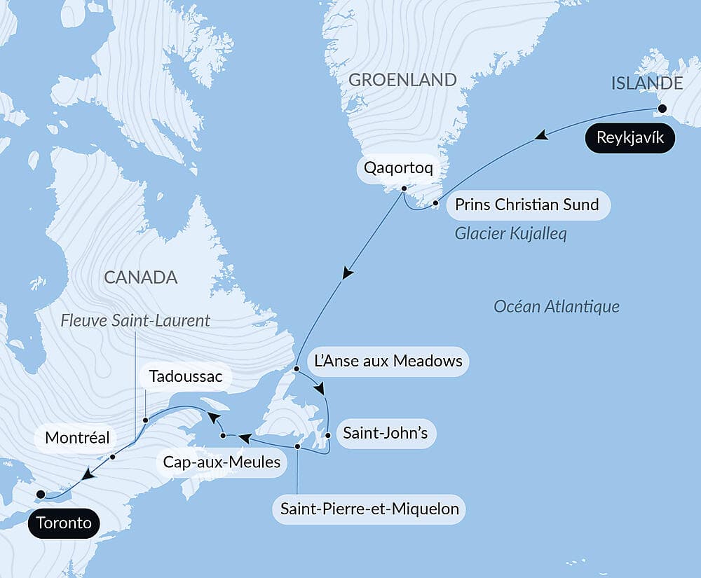 Exploration du Groenland au Canada par Saint-Pierre-et-Miquelon null