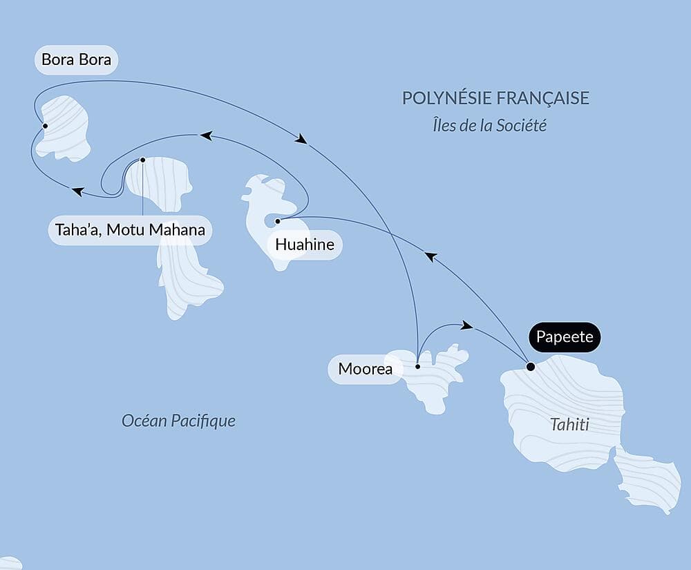 Tahiti et les îles de la Société null
