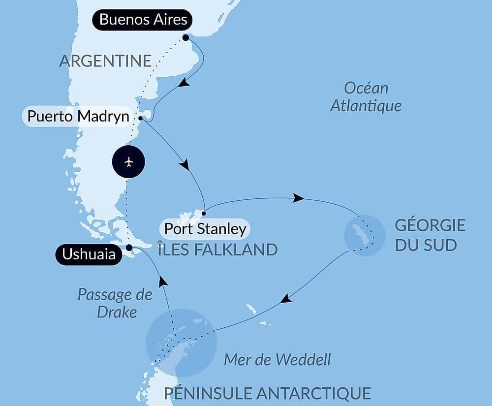 Voyage en terres australes et péninsule Valdés null