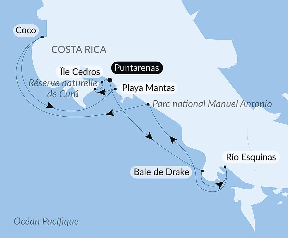 Côte pacifique du Costa Rica