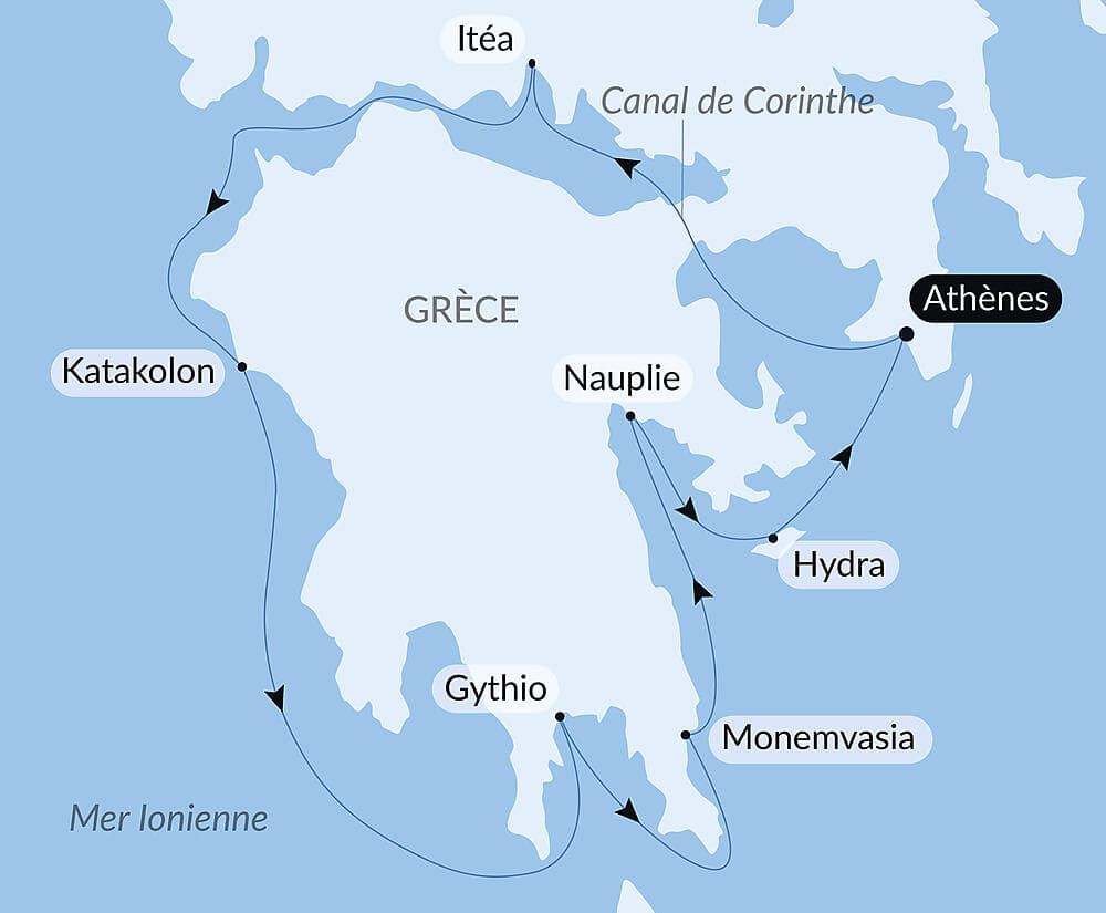Paysages et sites emblématiques du Péloponnèse
