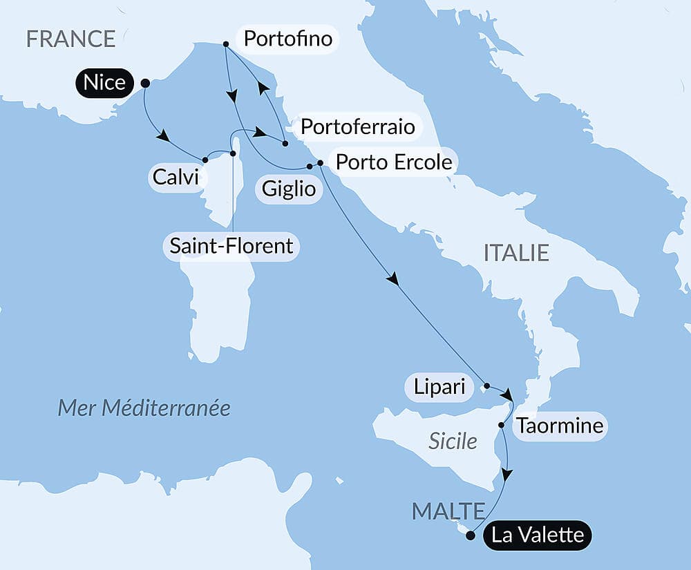 Île de Beauté, rivages italiens et Malte null